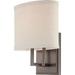 Nuvo Lighting 60/4851 Gemini 1 Light 8 Wide Bathroom Sconce - Bronze