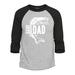 Shop4Ever Men s Reel Cool Dad Fishing Gift for Father Raglan Baseball Shirt X-Small Heather Grey/Black