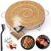 Naler 7.1 Round Pellet Smoker Tray Portable Stainless Barbecue Smoke Generator for BBQ Grill Cold/Hot Smoking