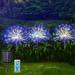 Solar Fireworks Lights Outdoor Waterproof 3 Pack 360 LED - Each 120 LED Fireworks Solar Lights Outdoor 8 Lighting Modes DIY Solar Garden Fireworks Lamps for Pathway Lawn Landscape. (Colorful)