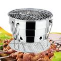 HOLOCKY Outdoor Stainless Steel Foldable Barbecue Oven Camping Picnic Barbecue grill portable barbecue helper