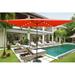 10 x 6.5 ft Outdoor Patio Umbrella Rectangular Patio Solar LED Lighted Outdoor Umbrellas Market Table Waterproof Umbrellas with Crank and Push Button Tilt for Garden Backyard Pool Light Brick Red