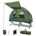 Goplus 1-Person Compact Portable Pop-Up Tent/Camping Cot w/ Air Mattress & Sleeping Bag