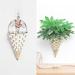 New Creative Design Home Art Flower Pots Wall Hanging Green Plant Wall Conical Shape Hanging Planter Pot Flower Holder Ornament