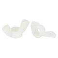 M5 Wing Nuts Butterfly Nut Nylon White 15 Pack