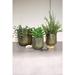 Kalalou Inc Set Of Three Rustic Verdigris Iron Planters