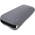 Bean Products Yoga Bolster - Handcrafted In The USA With Eco Friendly Materials - Studio Grade Support Cushion That Elevates Your Practice & Lasts Longer - Rectangle Cotton Stone Gray