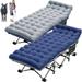 2 Pack 28 Folding Bed with 3.3 Inch 2 Sided Mattress & Carry Bag for Adults & Kids Camping Cot Sleeping Cot Folding Guest Bed Supports 880 Lbs