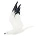 White Handcraft Flying Seagull Statue Simulated Garden Sculpture Photo Props 38 x 40 x 7.5cm