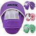 MRX Gel Tech Boxing Hook & Jab Pads MMA Focus Punching Mitts Training Thai Kick Strike Shield Curved Pair Purple