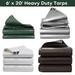 6 x 20 Super Heavy Duty 16 Mil Tarp Extra Thick Waterproof Poly Tarp Cover Rip and Tear Proof Tarpaulin