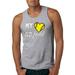 Wild Bobby My Heart Is On That Tennis Field Sports Men Graphic Tank Top Heather Grey Large