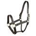 Gatsby Triple Stitched Leather Halter with O Snap Havana Horse