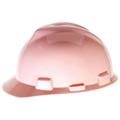 MSA V-Gard Standard Slotted Hardhat Cap w/ Fas-Trac Suspension Pink (4 Units)