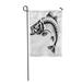 LADDKE Skeleton Bass Skeleth White Perch Fish Black Striped Bait Garden Flag Decorative Flag House Banner 28x40 inch