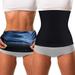 Sinhoon 2 Pieces Waist Trimmer for Women Sweat Wrap Sweat Waist Trainer Sweat Tummy Workout Belt Stomach Wraps for Bodybuilding