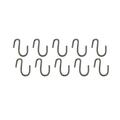 Pack of 10 New Aftermarket Replacement S Hooks 3/16 Diameter 2.5 H x 2.25 W
