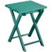 Island Gale 5 Piece Patio Bistro Set Folding Table and Chair Set Outdoor Camping Furniture Set with Quick-fold Design (Mongolia Green) nylon