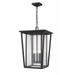 3 Light Outdoor Chain Mount Lantern in Craftsman Style 14 inches Wide By 21.25 inches High-Oil Rubbed Bronze Finish Bailey Street Home 372-Bel-3173836