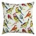 Rizzy Home Multi Color Brights 22 X22 Bird Printed Indoor / Outdoor Poly Filled Throw Pillow