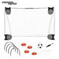 Future Stars 6 Ft. Super Soccer Goal Combo Set - 1 6ft Soccer Net 1 Junior Soccer Ball 4 Targets 4 Cones 4 Arches and pump with pin! Instant Soccer Game in a Box!