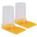 gotofar 2Pcs Bee Water Feeder Beehive Beekeeping Drinking Dispenser Honey Feeding Bowl