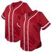 Toptie 2 Pack Womens s Baseball Jersey Softball Jersey Button Down Shirts-Red Red-XL