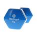 Body Sport Vinyl Coated Dumbbell Hand Weight 7 Pound Blue â€“ Exercise & Fitness Dumbbell for Home Gym Equipment