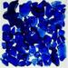 American Specialty Glass Recycled Chunky Glass Dark Blue - Size 1 - 0.13-0.25 in. - 5 lbs