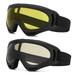 YouLoveIt Ski Goggles 2-pack Winter Outdoor Sports Goggles Ski Snowboard Goggles Anti-fog UV Protection Skate Glasses Bicycle Motorcycle Protective Glasses for Men Women Youth