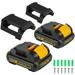 SUNBAT Replacement for Dewalt 12V Battery 3.0Ah Baterias Dewalt Lithium Ion Battery 2 Packs