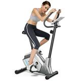 Gymax Magnetic Exercise Bike Upright Cycling Bike w/ LCD Monitor & Pulse Sensor