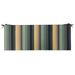 RSH DÃ©cor Indoor Outdoor Foam Bench Cushion with Ties 36 x 14 x 3 Braymont Dune Blue Stripe