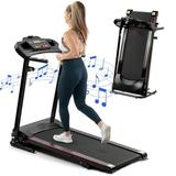 FYC 2.5HP Electric Folding Treadmills with Bluetooth & Incline - Portable Running Machine Electric Compact Treadmills Foldable Exercise Home Gym Fitness Walking Jogging