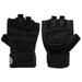 Taicanon 1Pair Half Finger Bicycle Gloves with Wrist Support Workout Gloves with Enhanced Wrist Support for Weightlifting Pullups Gym Training(Black-L)