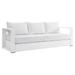 Modway Tahoe Modern Powder-Coated Aluminum/Fabric Outdoor Sofa in White