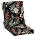 Arden Selections Outdoor Dining Chair Cushion 20 x 20 Simone Black Tropical