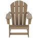 Polytrends Laguna Recycled Poly Outdoor Adirondack Rocking Chair (Set of 2) Weathered Wood