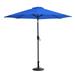 WestinTrends Paolo 9 Ft Patio Umbrella with Base Included Market Table Umbrella with with 30 Pound Solid Round Concrete Base Royal Blue