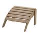 DuroGreen Adirondack Chair Ottoman Made With All-Weather Tangentwood Oversized High End Outdoor Foot Stool No Maintenance Patio Chair Foot Rest Made in the Weathered Wood