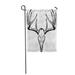 KDAGR Whitetail Deer Skull Stag Antler Buck Elk Head Garden Flag Decorative Flag House Banner 12x18 inch