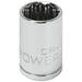 Powerbuilt 3/8 Inch Drive x 1/2 Inch 12 Point Shallow Socket - 641004