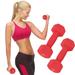 Guzom Exercise & Fitness- A Pair Dumbbell Barbell Neoprene Coated Weights 6 Pound Red