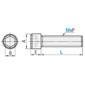 Socket Head Cap Screws | Stainless Steel 18-8 | Thread Diameter: #5-40 x Length: 7/8 (Carton Size: 2500) Coarse Thread