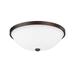 Capital Lighting 2323 2 Light 12-1/2 Wide Fluh Mount Bowl Ceiling Fixture - Bronze