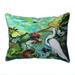 Betsy Drake ZP1192 20 x 24 in. Egret & Waterlilies Zippered Indoor & Outdoor Pillow Extra Large