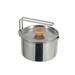 Dcenta Stainless Steel Kettle Outdoor Camping Pot Portable Mountaineering Trekking Cooking Tool Travel Hiking Cookware Equipment