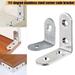 Bcloud 10Pcs Corner Bracket Rustproof L-shaped Stainless Steel Shelf Stand Corner Brace for Furniture