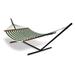 Hammaka Universal Hammock Stand with Blue/White Pillow Double Hammock Combo