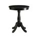 18 X 18 X 22 Black Solid Wood Leg Side Table